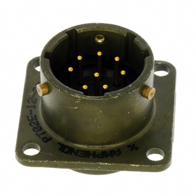 CONN RCPT MALE 8P GOLD SLDR CUP