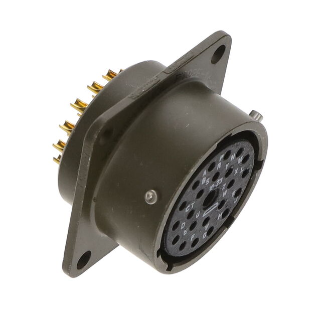 CONN RCPT FMALE 23P GOLD SLD CUP