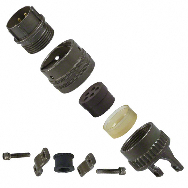 CONN PLUG MALE 5P GOLD SLDR CUP