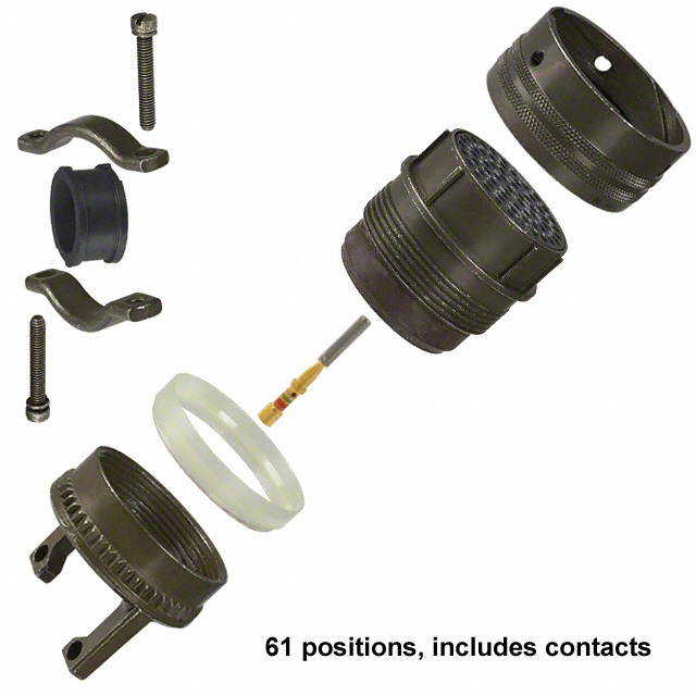 CONN PLUG FMALE 61POS GOLD CRIMP