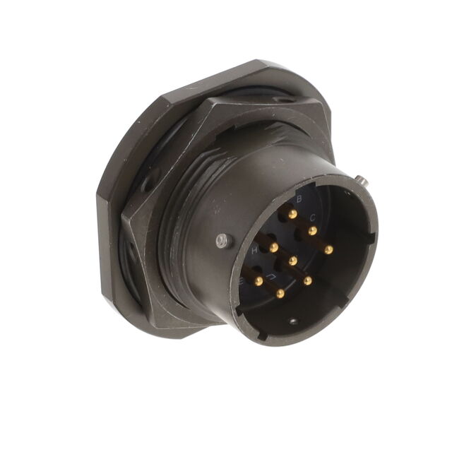 CONN RCPT MALE 8P GOLD SLDR CUP