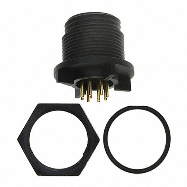 CONN RCPT MALE 10POS GOLD SOLDER