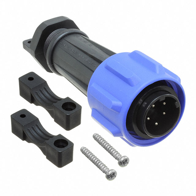 CONN PLUG MALE 5POS NICKEL SCREW