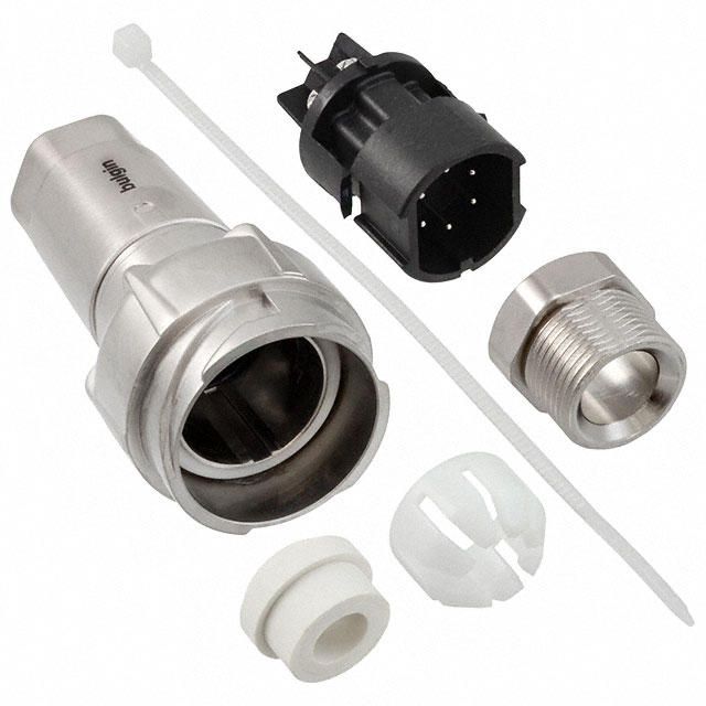 CONN RCPT MALE 6POS NICKEL SCREW