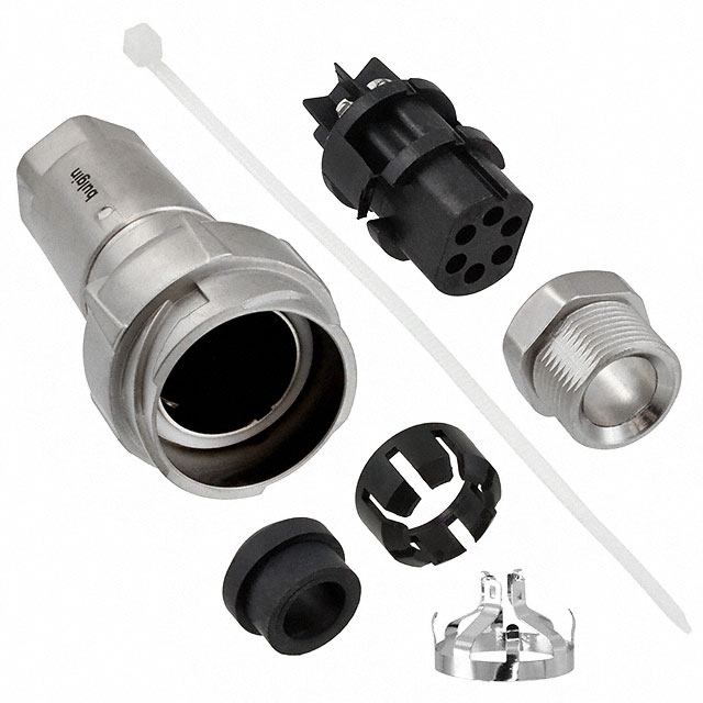 CONN RCPT FMALE 6P NICKEL SCREW