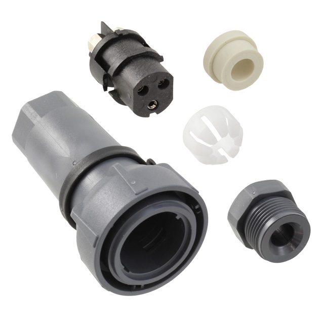 CONN PLUG FMALE 3P NICKEL SCREW