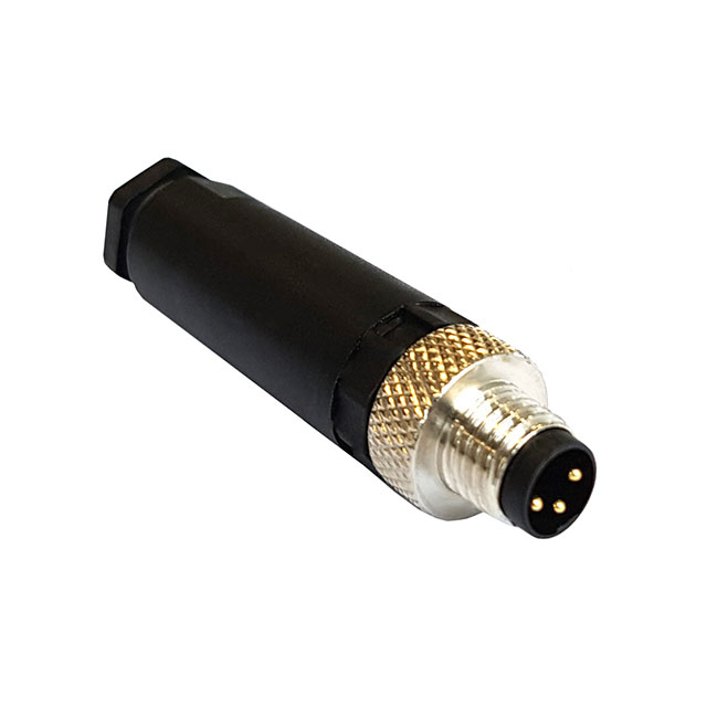 CONN RCPT MALE 4POS GOLD SCREW