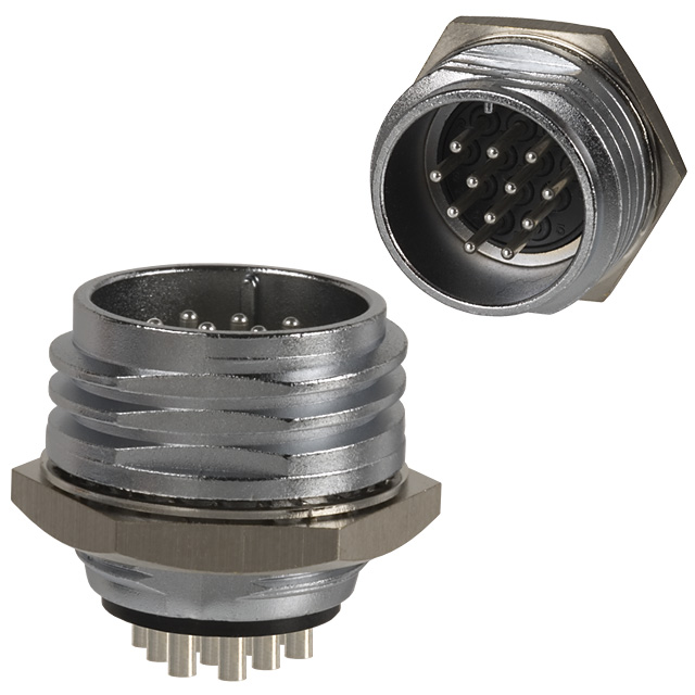 CONN RCPT MALE 12P SOLDER CUP