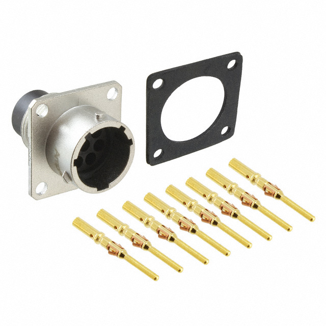 CONN RCPT MALE 8POS GOLD CRIMP