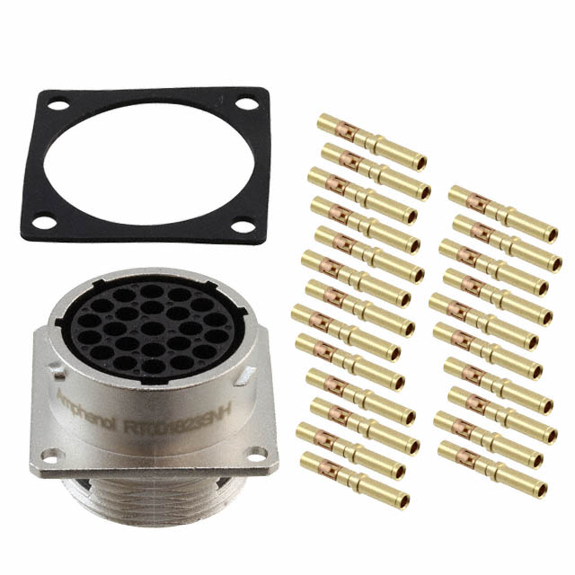 CONN RCPT FMALE 23POS GOLD CRIMP