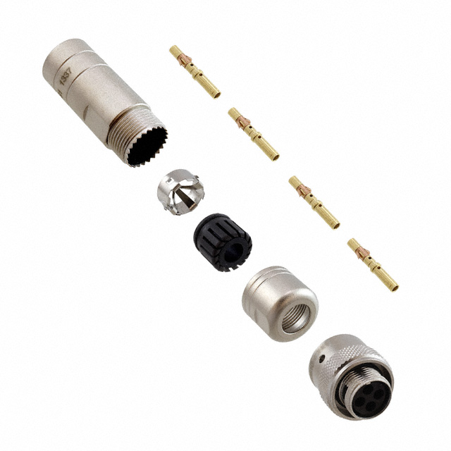 CONN PLUG FMALE 4POS GOLD CRIMP