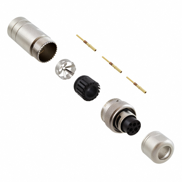 CONN PLUG MALE 3POS GOLD CRIMP