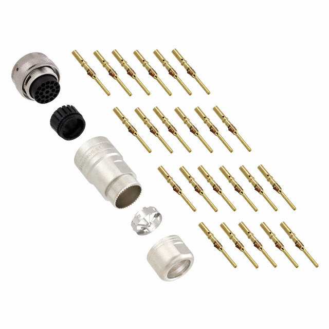 CONN PLUG MALE 23POS GOLD CRIMP