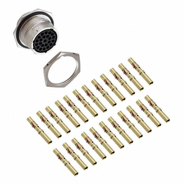 CONN RCPT FMALE 23POS GOLD CRIMP
