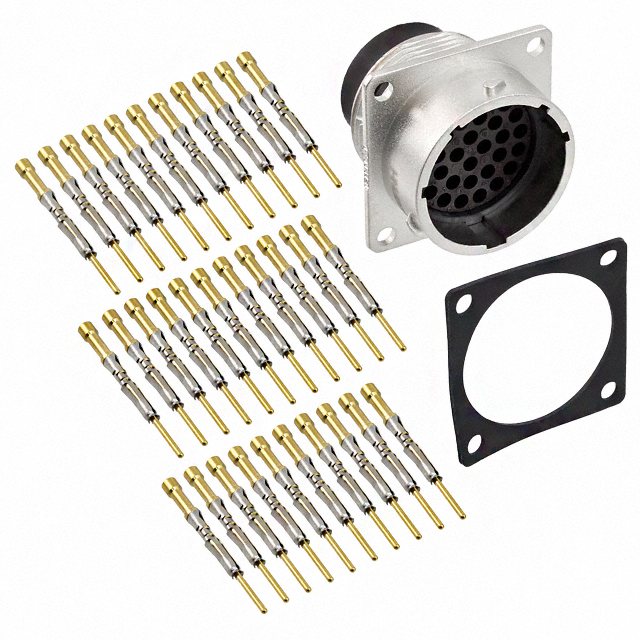 CONN RCPT MALE 32POS GOLD CRIMP