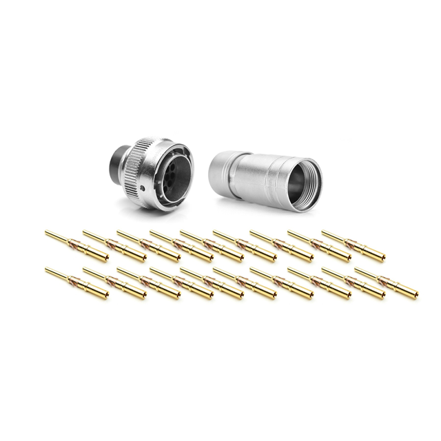 CONN PLUG MALE 19POS GOLD CRIMP