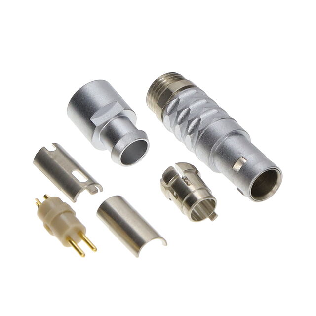 CONN PLUG MALE 2P GOLD SLDR CUP
