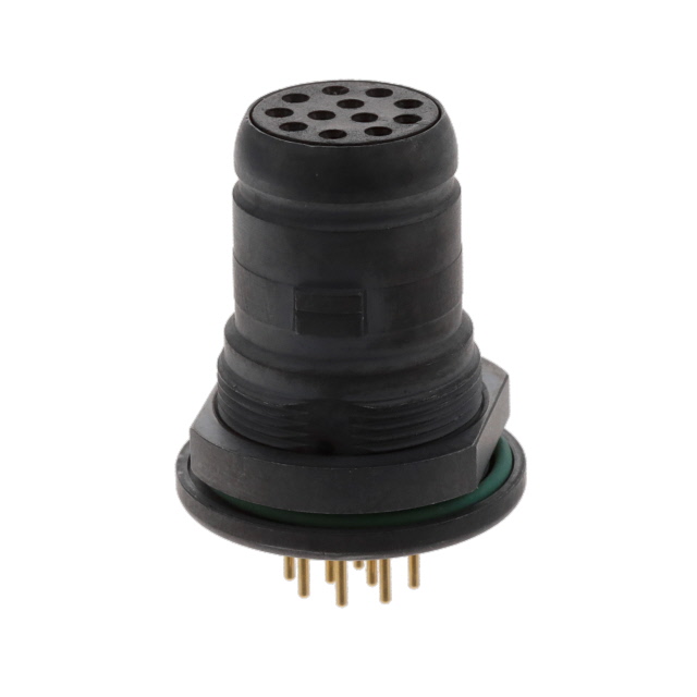 CONN PLUG FMALE 12POS GOLD SLDR