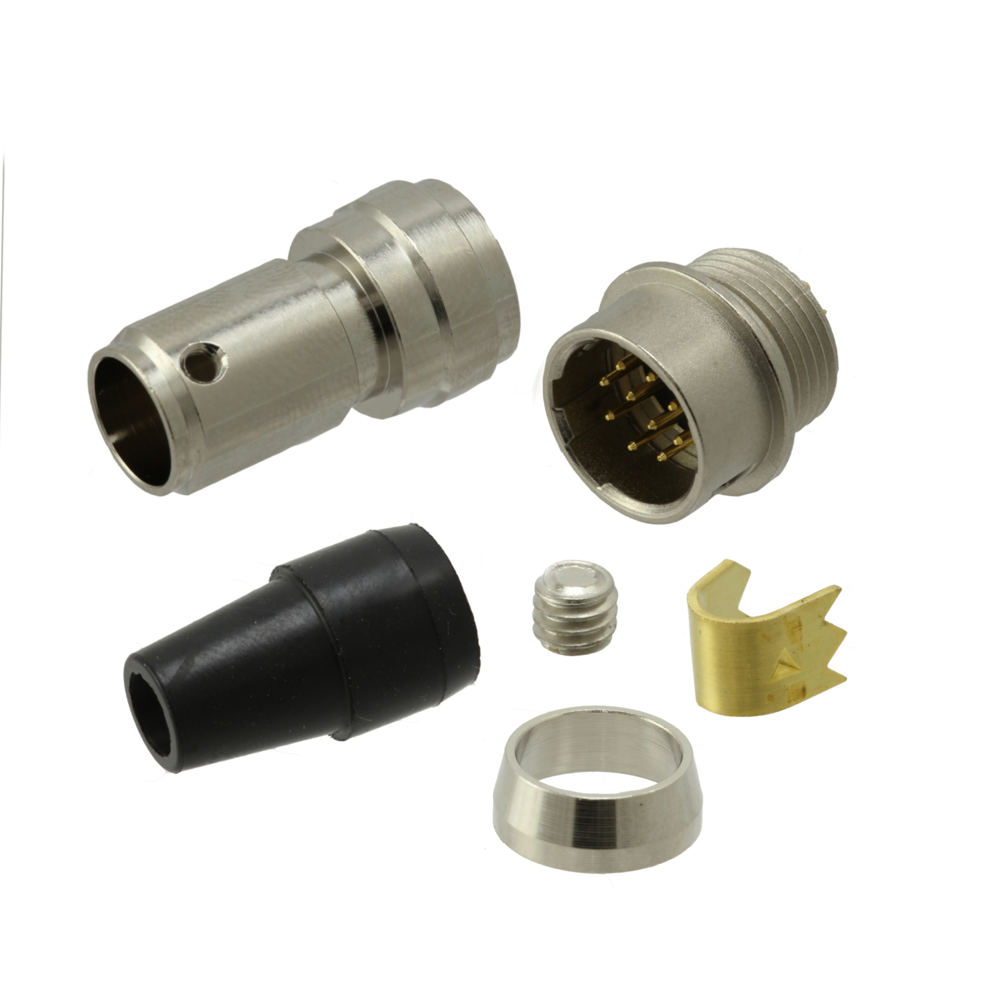 CONN RCPT MALE DIN 10POS SOLDER