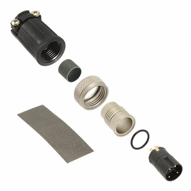 CONN PLUG MALE 4P GOLD SLDR CUP