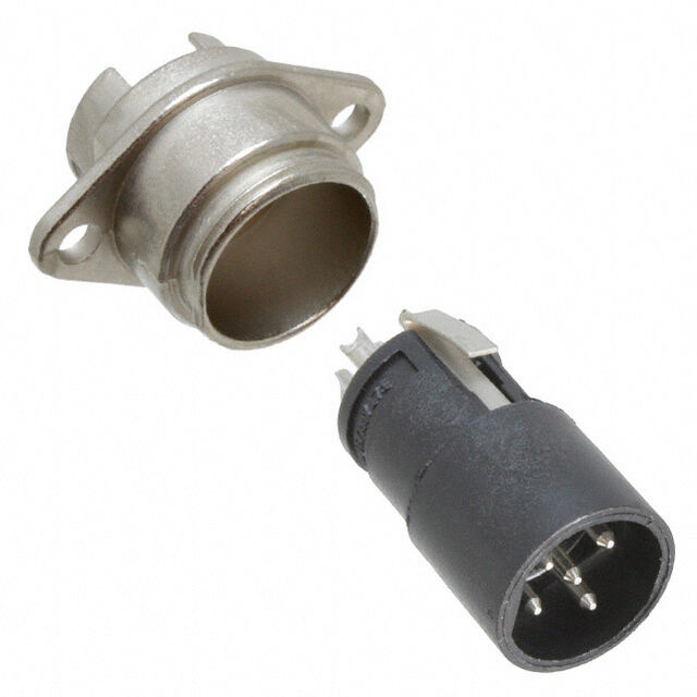CONN RCPT MALE 5P SILV SLDR CUP