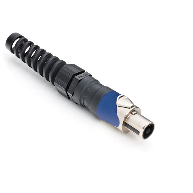 CONN CIRC PLUG 4POS SILVER SCREW