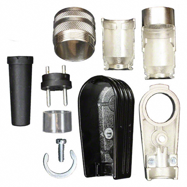 CONN PLUG MALE 2P SILV SLDR CUP