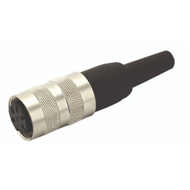 CONN PLUG FMALE 4P GOLD SLDR CUP