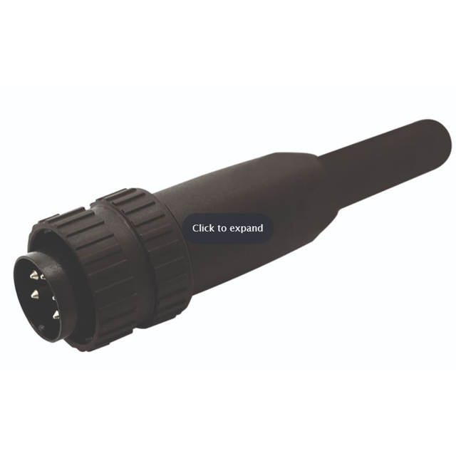 CONN PLUG MALE 4P SILV SLDR CUP
