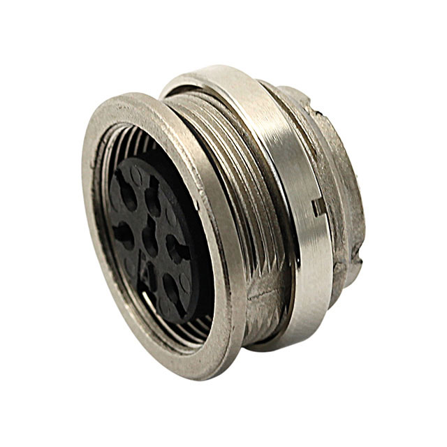 CONN RCPT FMALE 6P GOLD SLDR CUP