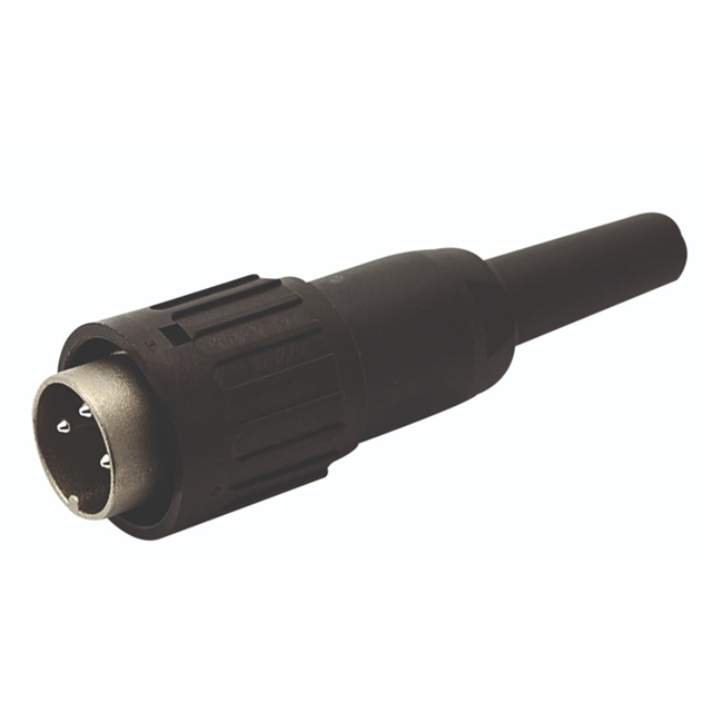 CONN PLUG MALE 8P SILV SLDR CUP