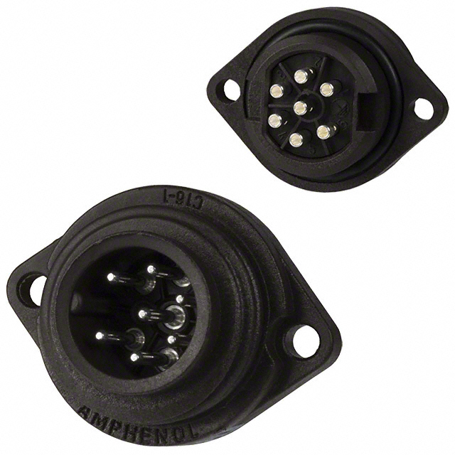 CONN RCPT MALE 7POS SILVER SLDR