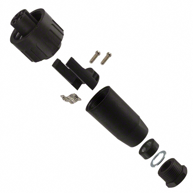 CONN PLUG FMALE 4P SILVER SCREW
