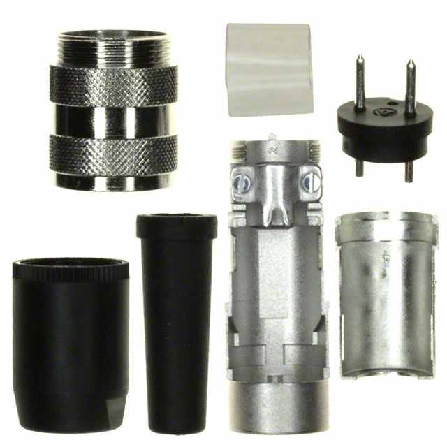 CONN PLUG MALE 2P SILV SLDR CUP