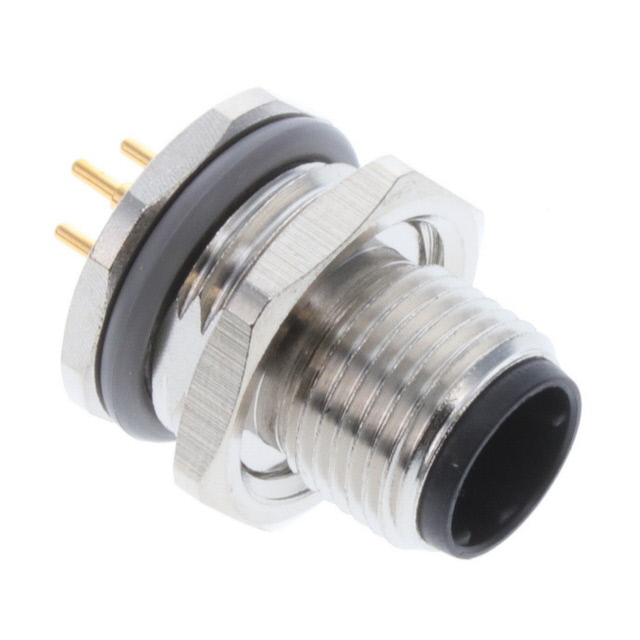 CONN RCPT MALE 3POS GOLD SOLDER