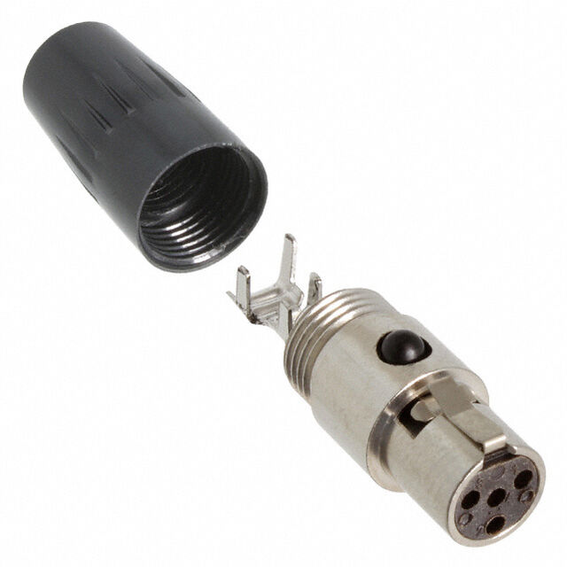 CONN PLUG FMALE MINI XLR 4P SLDR