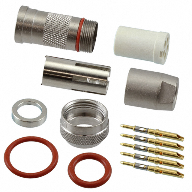 CONN PLUG MALE 5POS GOLD CRIMP