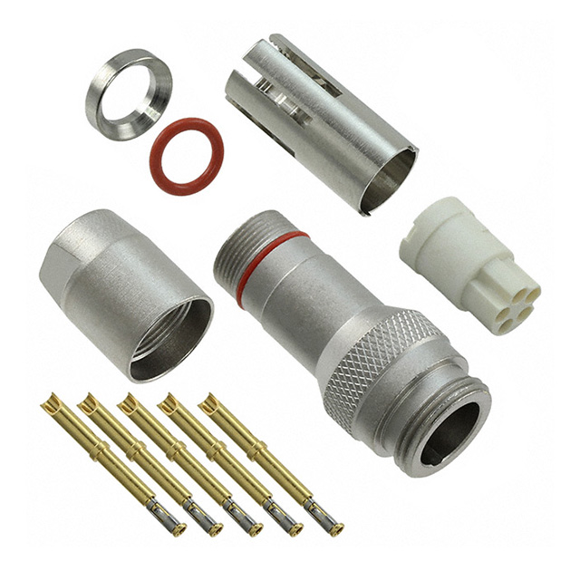 CONN RCPT FMALE 5POS GOLD CRIMP