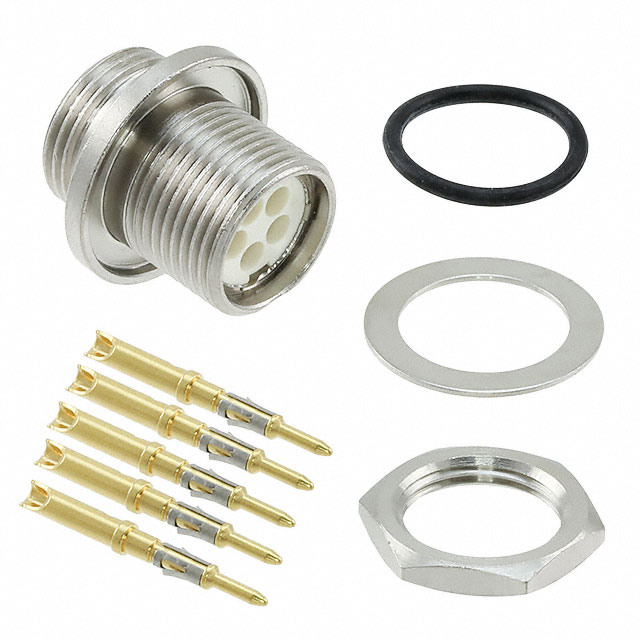 CONN RCPT MALE 5POS GOLD CRIMP