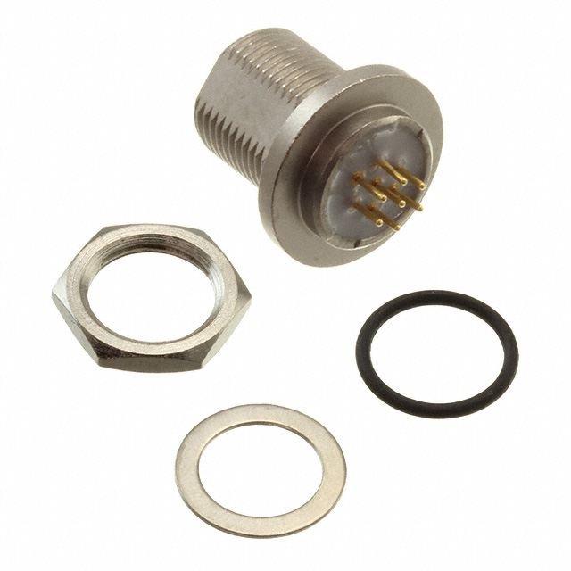 CONN RCPT MALE 7POS GOLD SOLDER