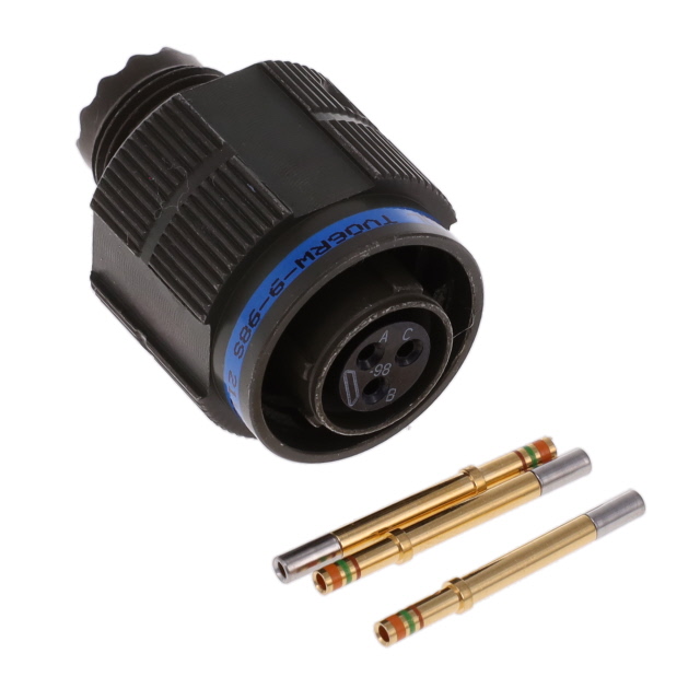 CONN PLUG FMALE 3POS GOLD CRIMP