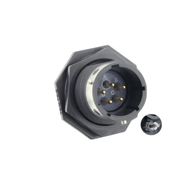 CONN RCPT MALE 5POS SOLDER