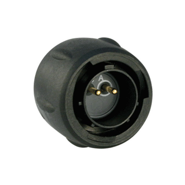 CONN PLUG MALE 2P GOLD SLDR CUP