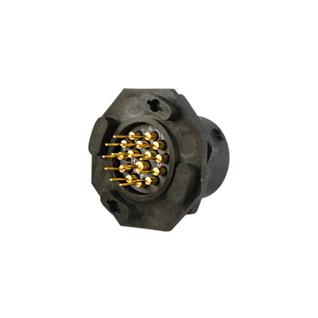 CONN RCPT MALE 15POS GOLD SOLDER