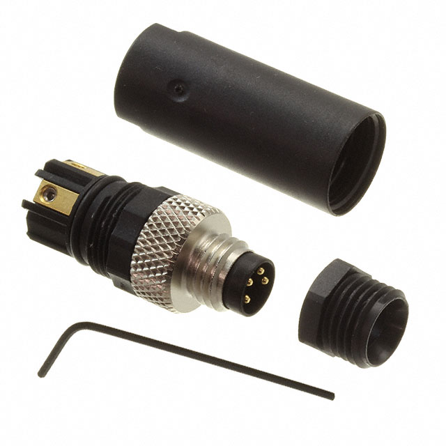 CONN PLUG MALE 4POS GOLD SCREW