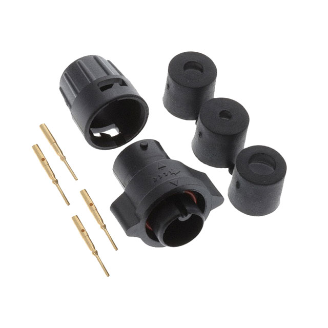CONN PLUG MALE 4POS GOLD CRIMP