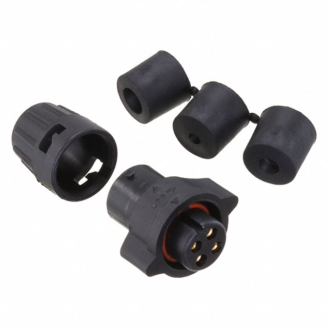 CONN PLUG FMALE 4POS SOLDER CUP