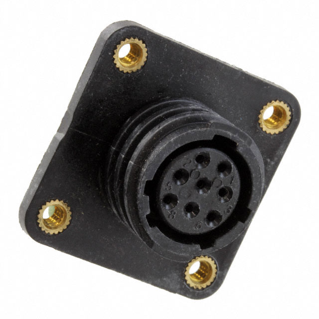CONN RCPT HSNG FMALE 8POS PNL MT
