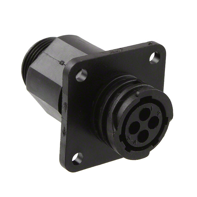CONN RCPT HSNG FMALE 4POS PNL MT
