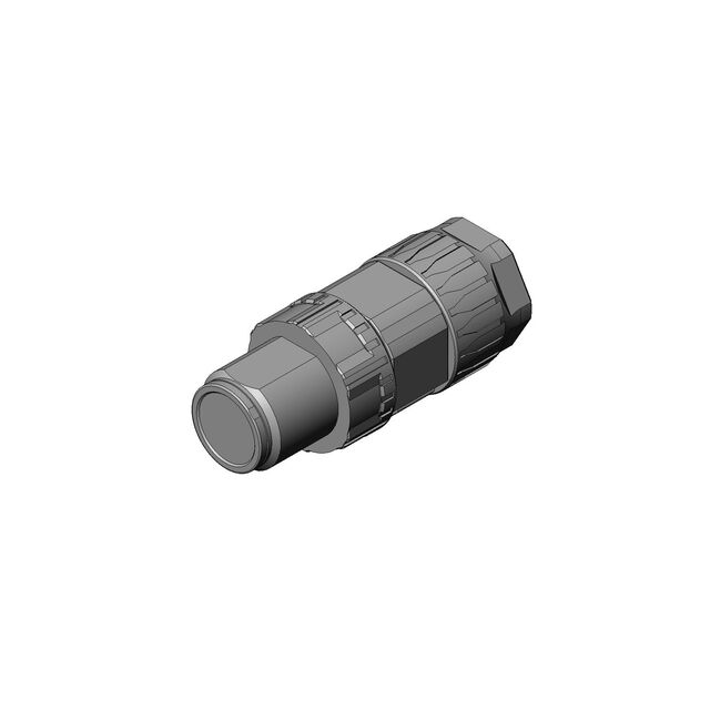 M12 CONNECTOR, STRAIGHT PLUG, 7.